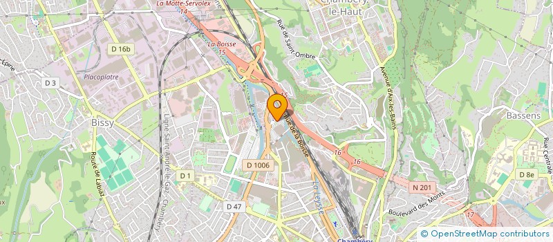 localisation de l'entreprise UNION DES MUTUELLES DE FRANCE SAVOIE à CHAMBERY