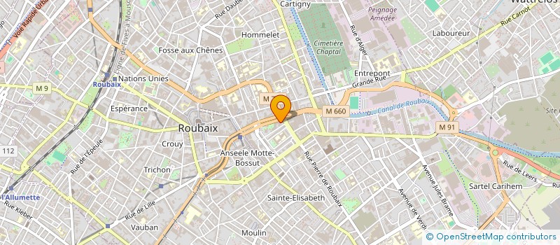 localisation de l'entreprise UNION DES MUTUELLES DE ROUBAIX à ROUBAIX