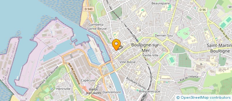 localisation de l'entreprise UNION DES MUTUELLES DU BOULONNAIS  BOULOGNE-SUR-MER