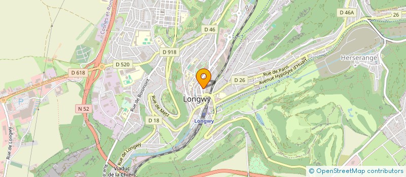 localisation de l'entreprise UNION DES MUTUELLES DU PAYS HAUT à LONGWY