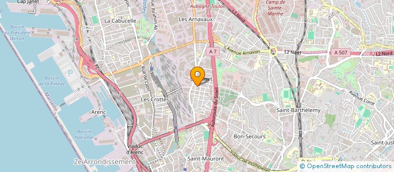 localisation de l'entreprise UNION DES N'TSAOUENIENS  MARSEILLE