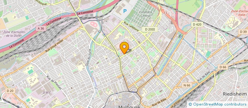 localisation de l'entreprise UNION DES OFFICIERS DE RESERVE DE LA REGION DE MULHOUSE - SECTION TIR  MULHOUSE