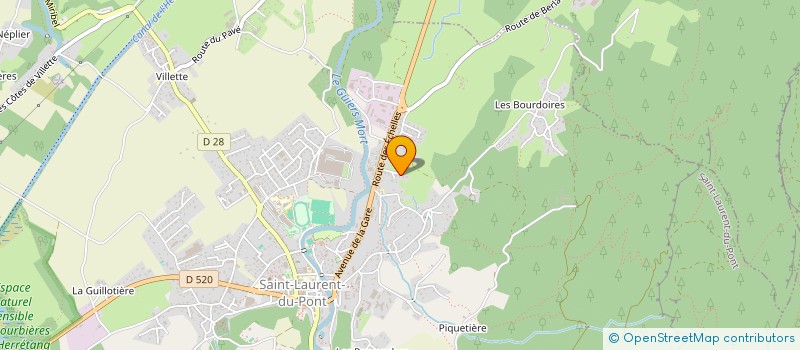 localisation de l'entreprise UNION DES PARENTS D'ELEVES DE CHARTREUSE  SAINT-LAURENT-DU-PONT