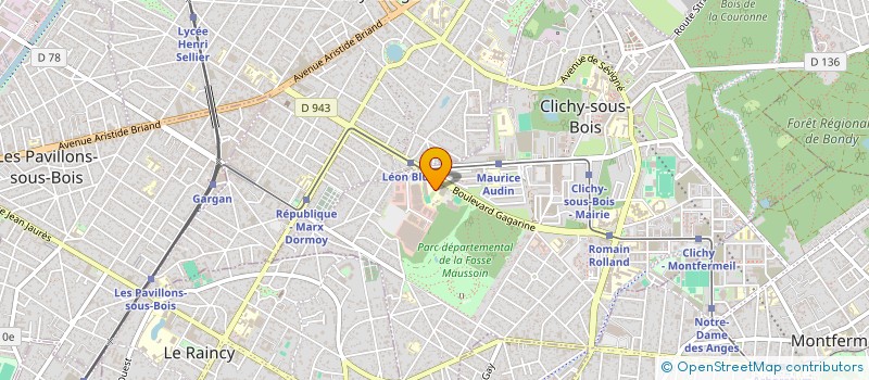 localisation de l'entreprise UNION DES PARENTS D'ELEVES DE CLICHY-SOUS-BOIS - UPE CSB à CLICHY-SOUS-BOIS