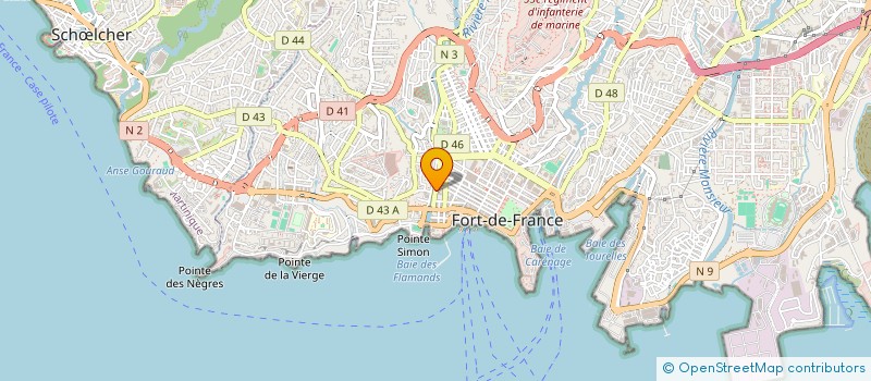 localisation de l'entreprise UNION DES PARENTS D ELEVES ET D ETUDIANTS DE MARTINIQUE à FORT-DE-FRANCE