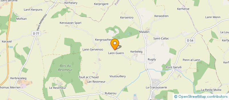 localisation de l'entreprise UNION DES PERSONNELS ET RETRAITES DE LA GENDARMERIE DES COTES D'ARMOR  POMMERIT-LE-VICOMTE