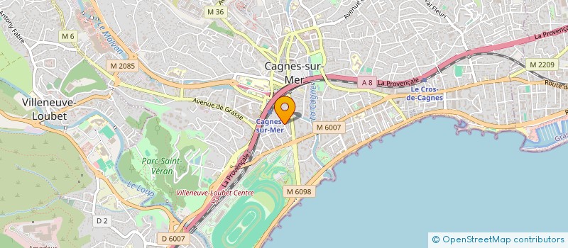 localisation de l'entreprise UNION DES POLICIERS DE CAGNES SUR MER à CAGNES-SUR-MER