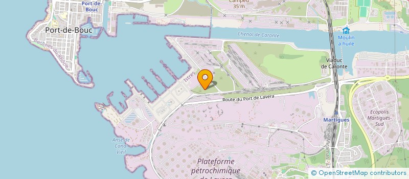 localisation de l'entreprise UNION DES PORTS PLAISANCE PACA à MARTIGUES
