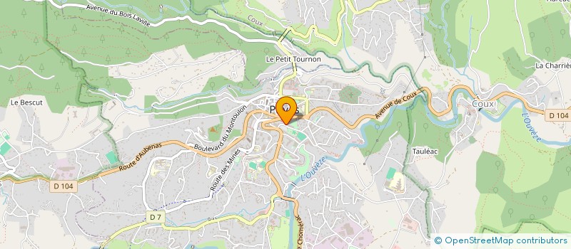 localisation de l'entreprise UNION DES PRODUCTEURS DE LAIT DE LA MONTAGNE CEVENOLE à PRIVAS