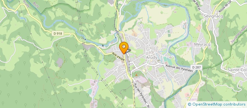 localisation de l'entreprise UNION DES PRODUCTEURS LOCAUX D'ELECTRICITE  ARUDY