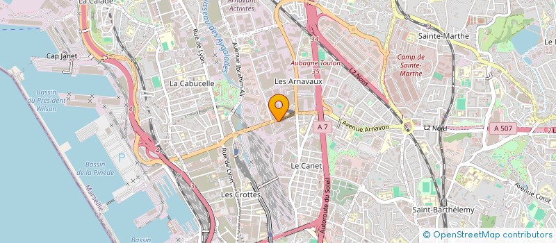 localisation de l'entreprise UNION DES PROFESSIONNELS DE LA MODE ET L'HABILLEMENT DE PROVENCE ET DE COTE D'AZUR (UPMH PROVENCE COTE D'AZUR)  MARSEILLE