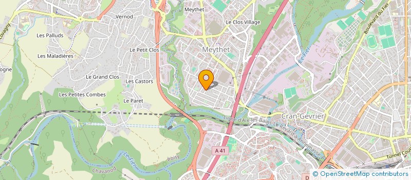 localisation de l'entreprise UNION DES PROFESSIONNELS DE LA PHARMACIE DES SAVOIE U.P.P DES SAVOIE  ANNECY