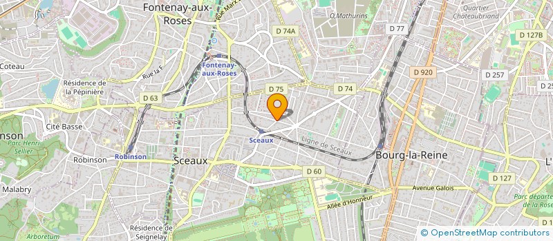 localisation de l'entreprise UNION DES PROFESSIONNELS DU FUNERAIRE à SCEAUX