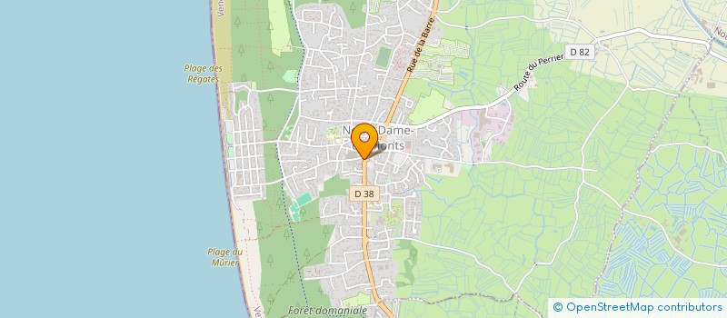 localisation de l'entreprise UNION DES PROFESSIONNELS MONTOIS à NOTRE-DAME-DE-MONTS