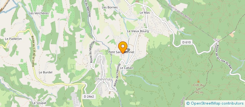 localisation de l'entreprise UNION DES PROPRIETAIRES ET CHASSEURS DU VIEUX BOURGBONNET  SAINT-PIERRE-LA-PALUD