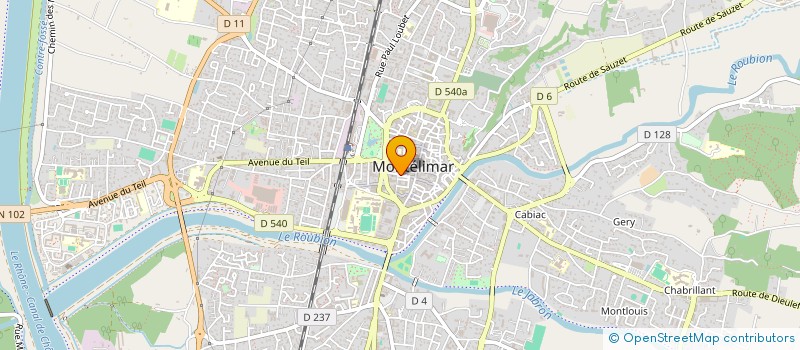 localisation de l'entreprise UNION DES PROPRIETAIRES UTILISATEURS DES CHAUFFERIES DU GROUPPE IMMOBILIER NOCAZE NORD ET SUD à MONTELIMAR