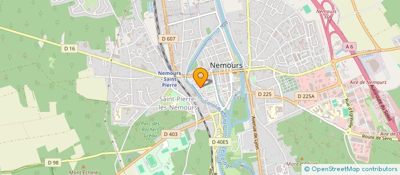 localisation de l'entreprise UNION DES RETRAITES DE NEMOURS ET DE SAINT PIERRE  NEMOURS