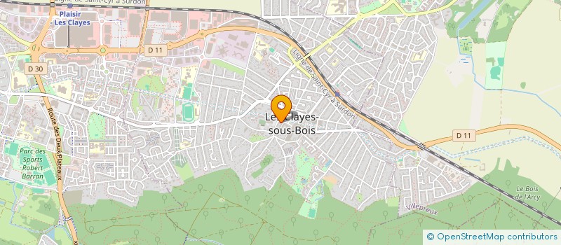 localisation de l'entreprise UNION DES RETRAITES DES CLAYES SOUS BOIS à LES CLAYES-SOUS-BOIS