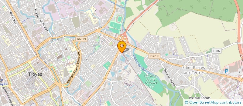 localisation de l'entreprise UNION DES RROMS DE L'EX YOUGOSLAVIE EN DIASPORA  TROYES