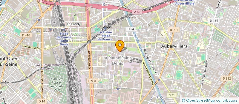 localisation de l'entreprise UNION DES SAMANAIS EN FRANCE POUR LE DEVELOPPEMENT USFD à AUBERVILLIERS