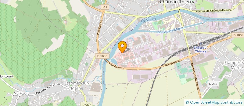 localisation de l'entreprise UNION DES SERVICES D'EAU DU SUD DE L'AISNE à CHATEAU-THIERRY