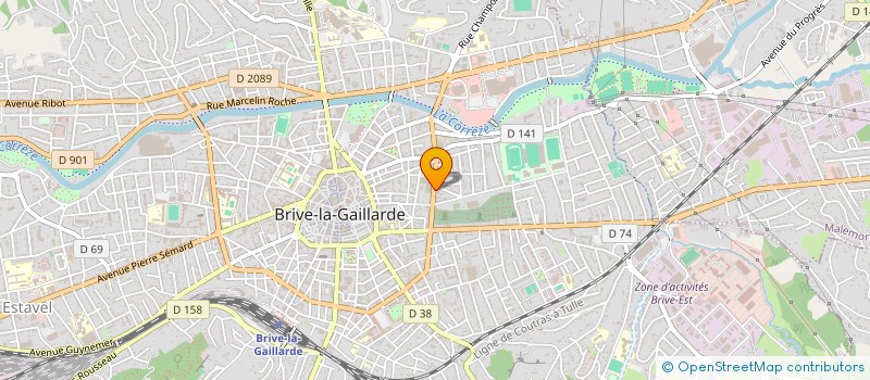 localisation de l'entreprise UNION DES SKI CLUBS DE BRIVE  BRIVE-LA-GAILLARDE