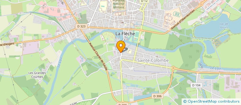 localisation de l'entreprise UNION DES SPORTS FLECHOIS à LA FLECHE