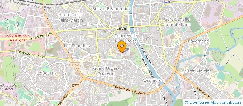 localisation de l'entreprise UNION DES SYNDICAT CGT DE LA MAYENNE à LAVAL