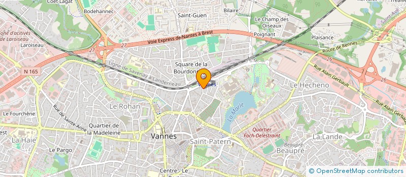 localisation de l'entreprise UNION DES SYNDICATS CFDT PAYS VANNETAIS à VANNES