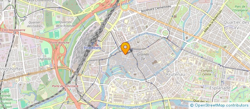 localisation de l'entreprise UNION DES SYNDICATS D'ARCHITECTES D'ALSACE à STRASBOURG
