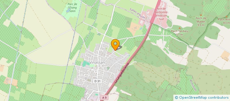 localisation de l'entreprise UNION DES SYNDICATS DE COPROPRIETE DES JARDINS DE VINASSAN  VINASSAN
