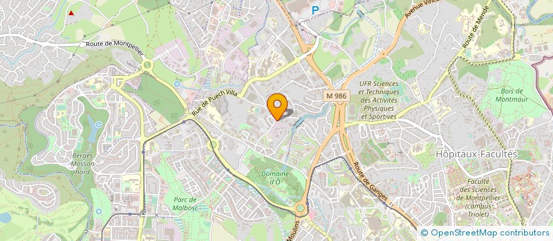 localisation de l'entreprise UNION DES SYNDICATS FORESTIERS à MONTPELLIER