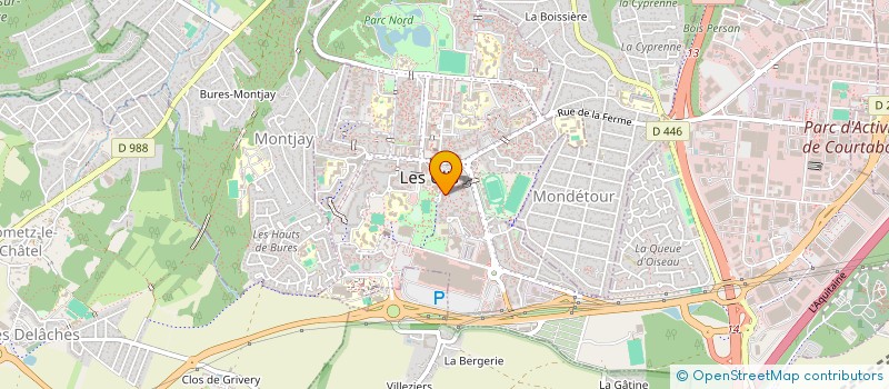 localisation de l'entreprise UNION DES SYNDICATS JARDIN DES LYS à LES ULIS
