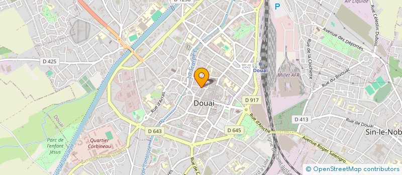 localisation de l'entreprise UNION DES SYNDICATS LIBRES  DOUAI