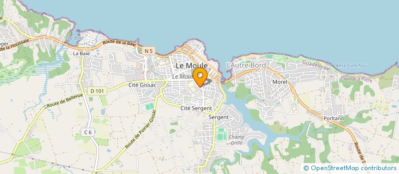 localisation de l'entreprise UNION DES TRANSPORTEURS MOULIENS à LE MOULE