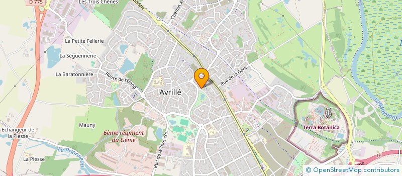 localisation de l'entreprise UNION DES TRAVAILLEURS RETRAITES D'AVRILLE  AVRILLE