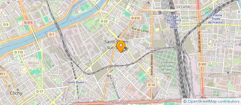 localisation de l'entreprise UNION DES VIEUX DE FRANCE à SAINT-OUEN-SUR-SEINE