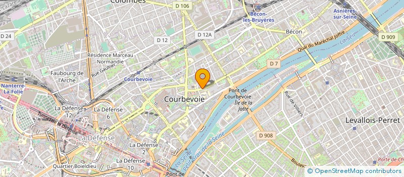 localisation de l'entreprise UNION DEVELOPPEMENT OEUVRES à COURBEVOIE
