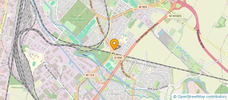 localisation de l'entreprise UNION DIJONNAISE DES FERVENTS PECHEURS à LONGVIC