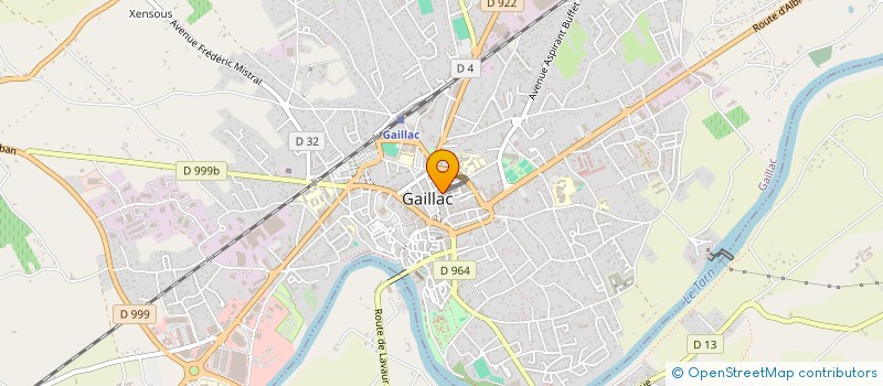 localisation de l'entreprise UNION DPT INTER DES COMMERCANTS DU TARN  GAILLAC