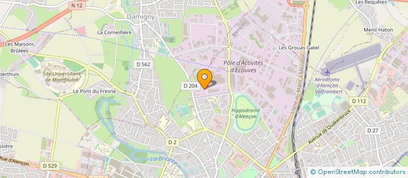 localisation de l'entreprise UNION DPT SAPEURS POMPIERS DE L'ORNE à ALENCON