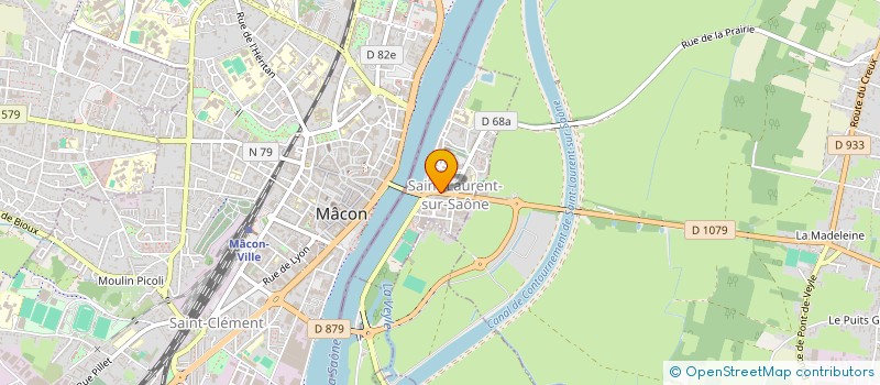 localisation de l'entreprise UNION DROGUERIE SA à SAINT-LAURENT-SUR-SAONE
