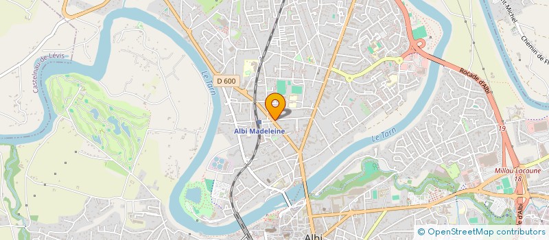 localisation de l'entreprise UNION DU BADMINTON DE L'AGGLOMERATION ALBIGEOISE à ALBI