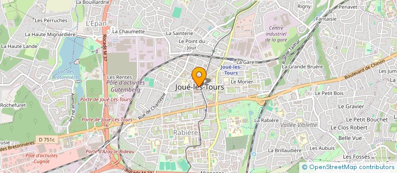localisation de l'entreprise UNION DU COMMERCE ET DE L'ARTISANT JOCONDIEN à JOUE-LES-TOURS