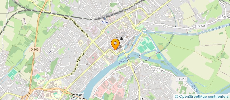 localisation de l'entreprise UNION ECOLOGIQUE ET SOCIALE à DOLE