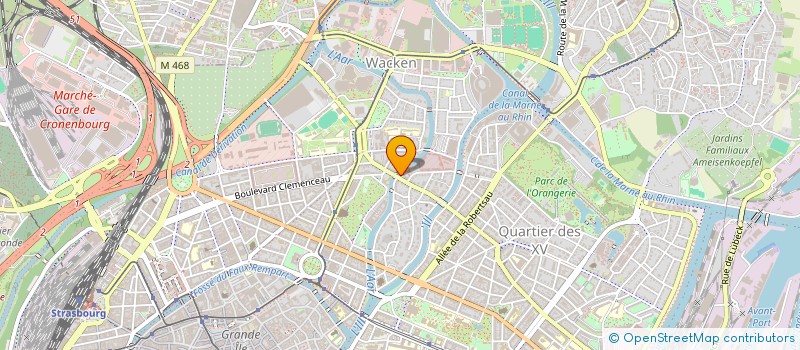 localisation de l'entreprise UNION EGLISE EVANG METHODISTE à STRASBOURG