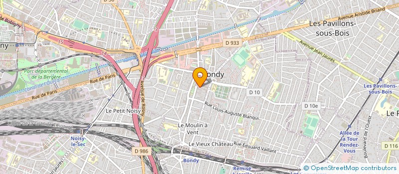 localisation de l'entreprise UNION ELUS SOCIAL REPUBL SSTD  BONDY