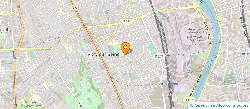 localisation de l'entreprise UNION ENSEIGNEMENTS ET PRATIQUES ARTISTI à VITRY-SUR-SEINE
