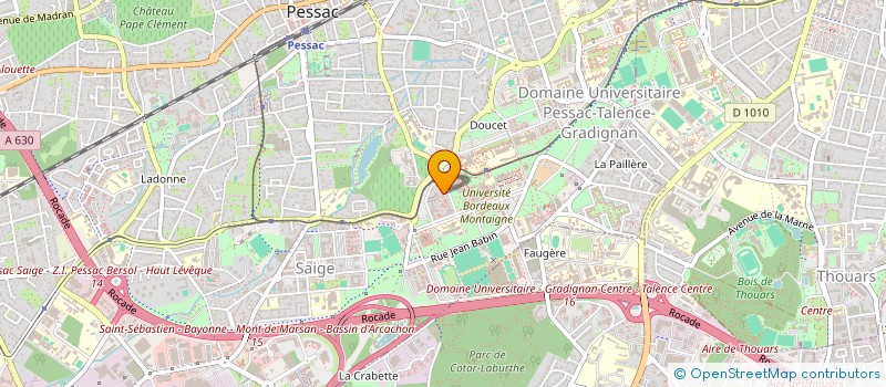 localisation de l'entreprise UNION ETUDIANTE BORDEAUX à PESSAC