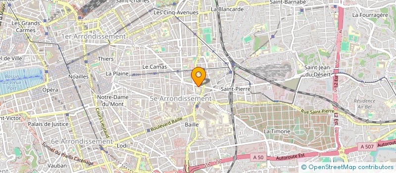 localisation de l'entreprise UNION ETUDIANTE DE MARIE CURIE à MARSEILLE